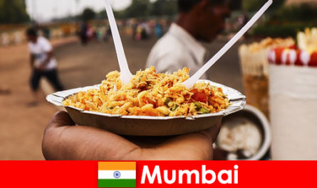 Mumbai für Touristen bekanntes Ort für seine Straßenverkäufer und Essensarten