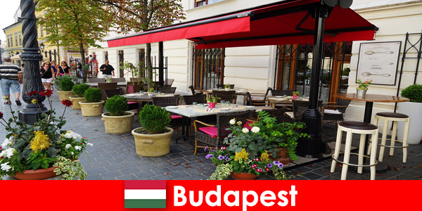 Σύντομος προορισμός διακοπών στη Βουδαπέστη ουγγαρία για επισκέπτες με μια προτίμηση για καλό φαγητό