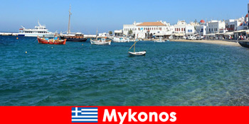 Für Touristen günstige Preise und guter Service in Hotels im schönen Mykonos Griechenland